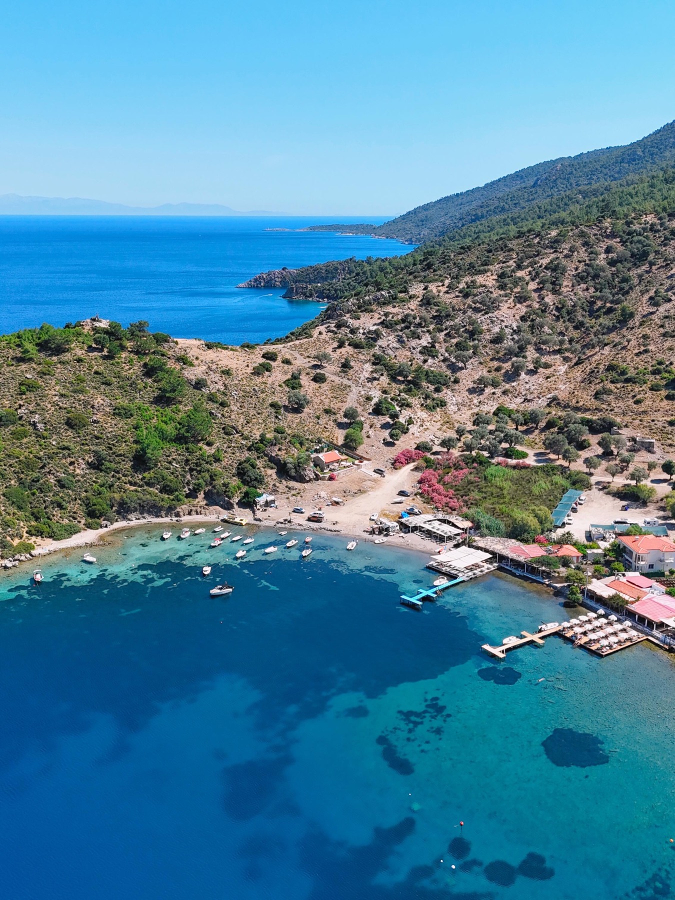 Kargı Koyu'nun yukarıdan görünümü